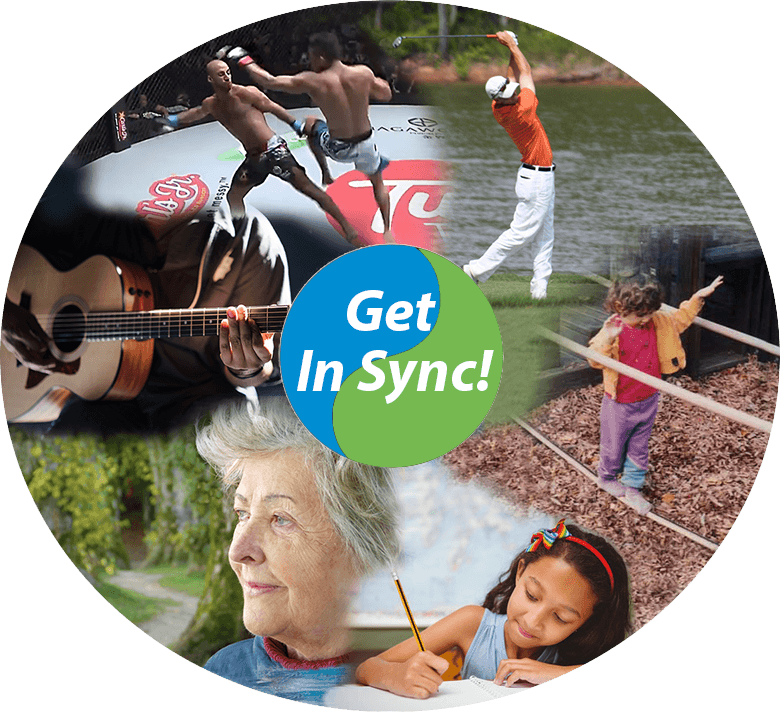 InSync Interactive Metronome Brain Training circle of benefits Get In Sync! to unlock your full potential